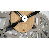 Dizajnové nástenné hodiny Industrial 2. z229-1a1d 80 cm, šedá